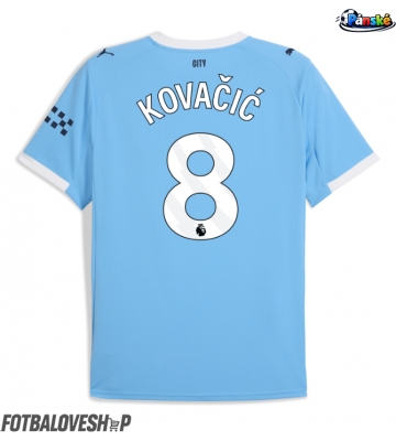 Manchester City Mateo Kovacic #8 Domácí Dres 2025-26 Krátký Rukáv